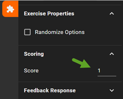 Exercise score setting